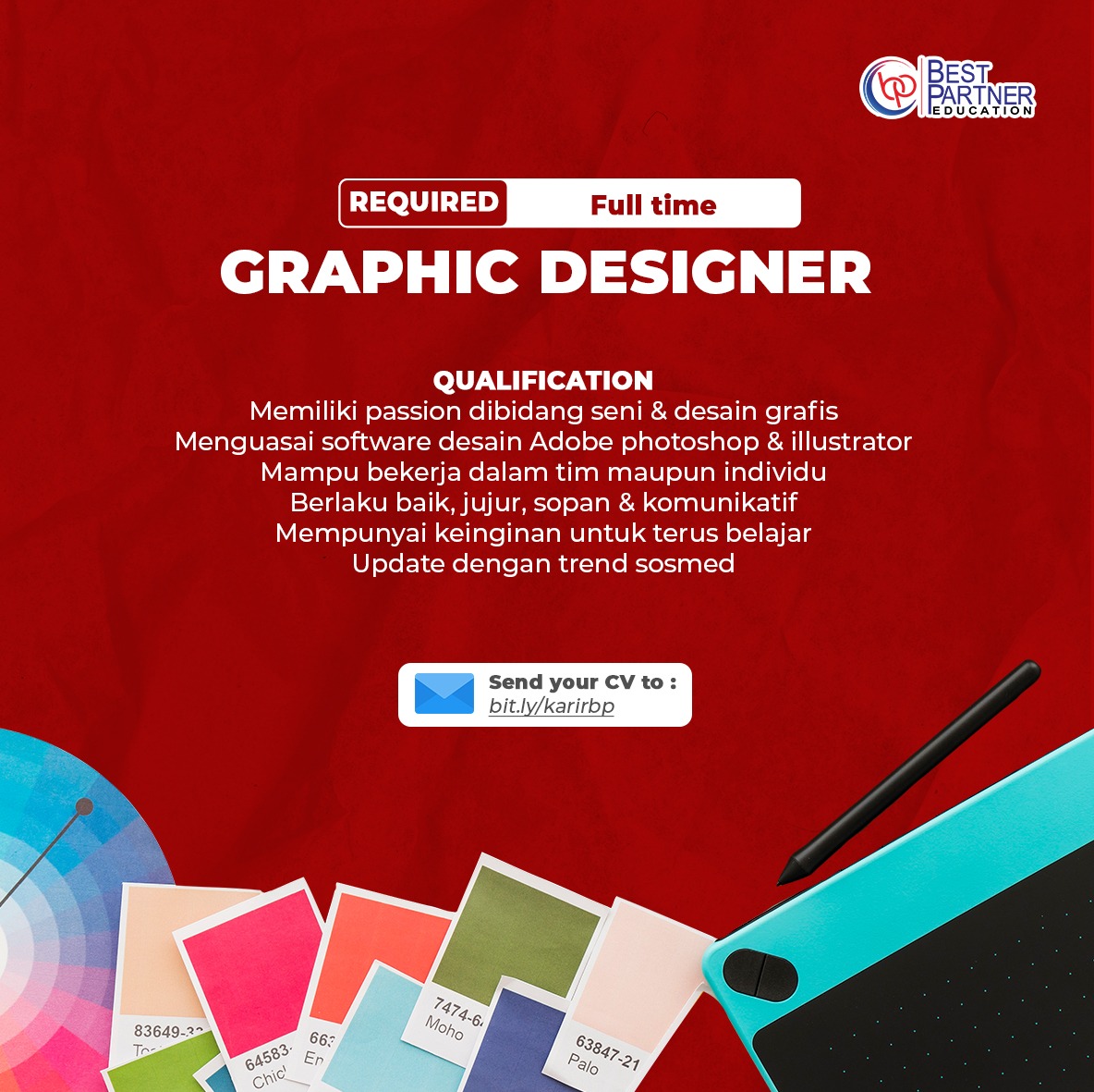 Graphic Designer - Best Partner Education, Pontianak